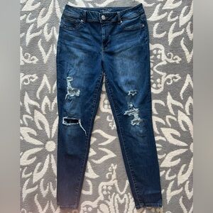 Size L Regular Maurice’s High Rise Dark Denim Skinny Jeans